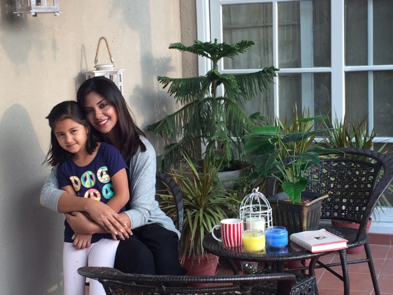 Sunita Marshall with her cute daughter