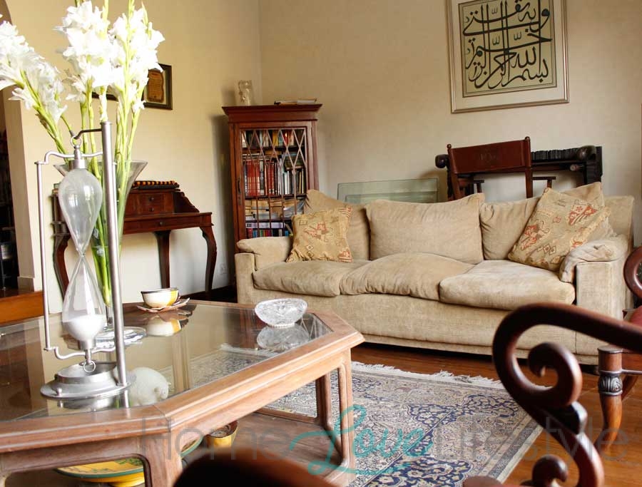 Drawing Room in Karachi Home of Sanam Saeed