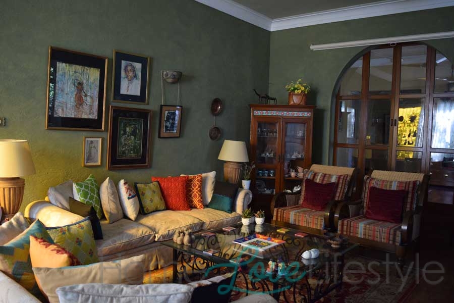 Marina Khan's cosy living room