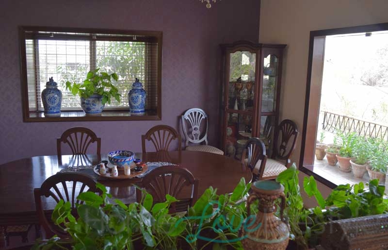 Dining room of a Karachi home