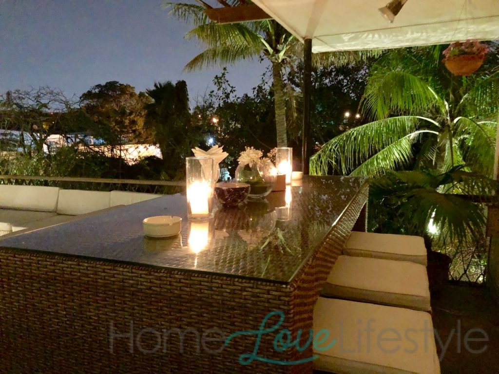 Outdoor terrace in a Karachi home