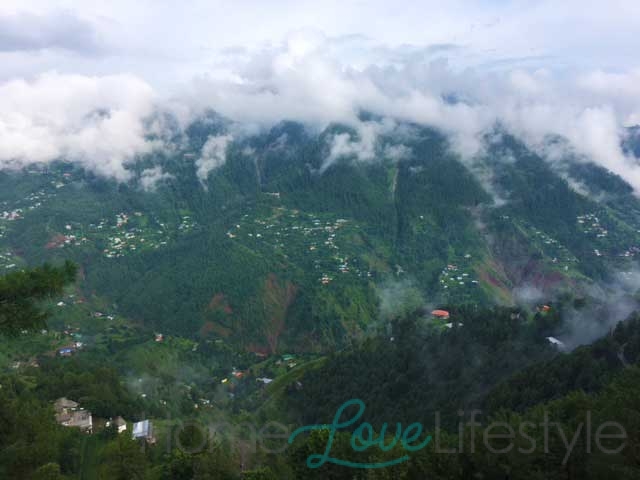 Misty mountains of Nathiagali.