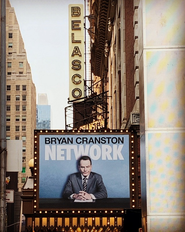 Bryan Cranston poster outside NYC theatre